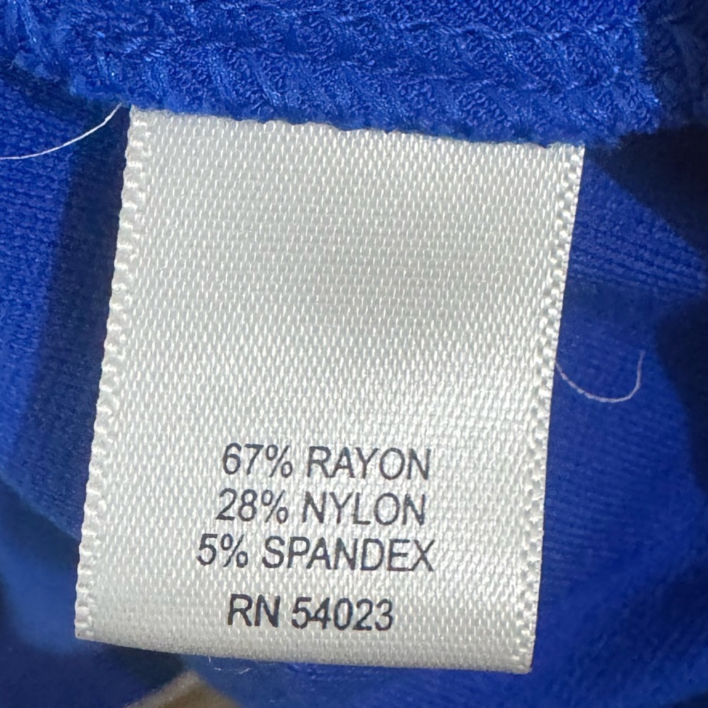 Banana Republic Women's Blue Fit & Flare Skater Dress Short Sleeve Size 4 - Picture 6 of 7